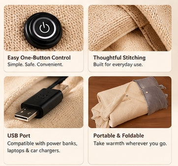 CozyGlow™ Heated Comfort Shawl